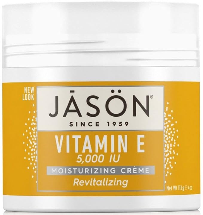 Jasön Revitalizing Vitamin E 5000 IU Moisturizing Crème, 4 Ounce Container, Multicolor, Organic