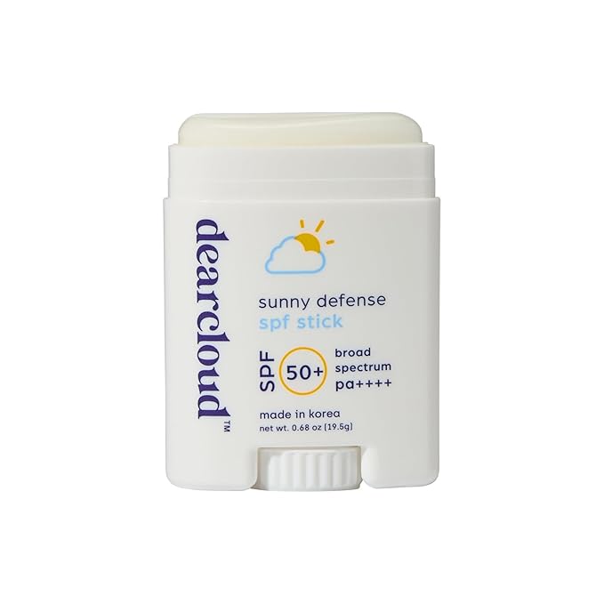 dearcloud Sunny Defense Sunscreen Stick SPF 50+ PA++++ – Korean Sunscreen for Face & Travel Size (.68 oz)