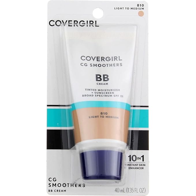 CoverGirl Smoothers SPF 21 Tinted Coverage, Light to Medium [810], 1.35 oz (Pack of 3)