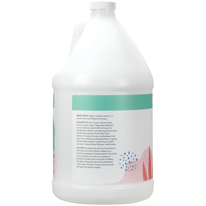 Ginger Lily Farms Botanicals Moisturizing Conditioner for Dry Hair, Eucalyptus Tranquility, 100% Vegan & Cruelty-Free, 1 Gallon (Pack of 4)