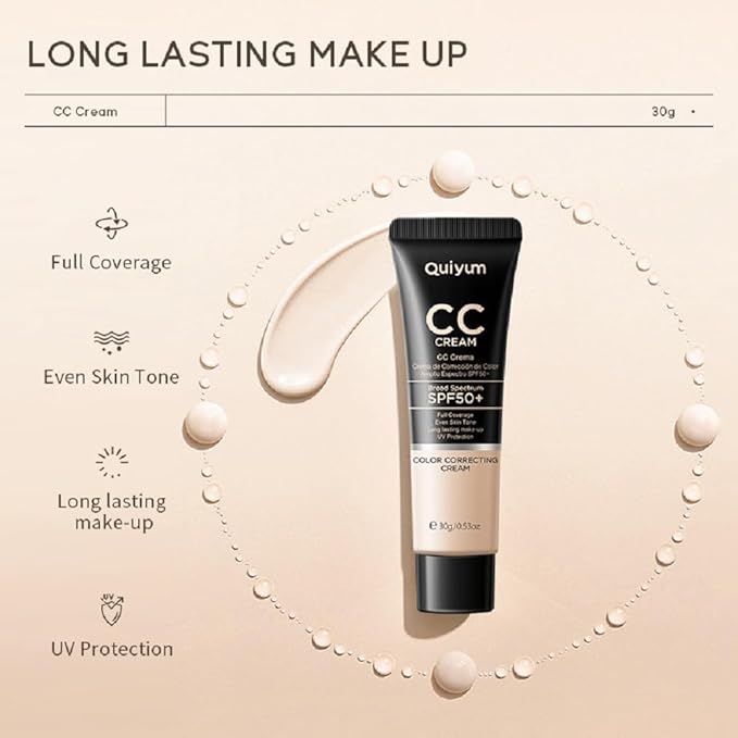 Generic CC cream 30ml concealer beautifying skin moisturizing moisturizing concealer before makeup lasting makeup (480 Brown, 30g)