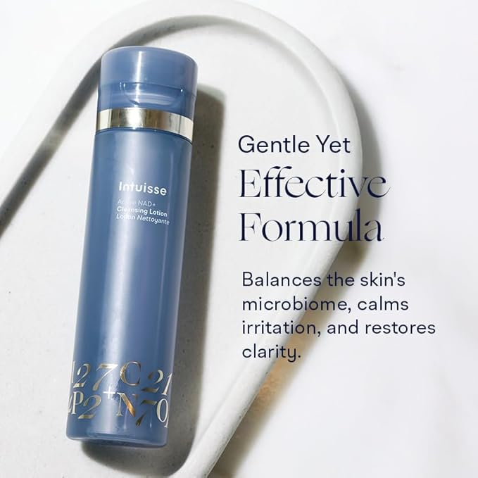 Active NAD+ Prebiotic Toner - Micellar Water & Makeup Remover– 5% Pharma-Grade NAD+ Cleanser with Centella Asiatica & A-Glucan Oligosaccharide – Swiss Liposomal Technology – 3.38 Fl Oz