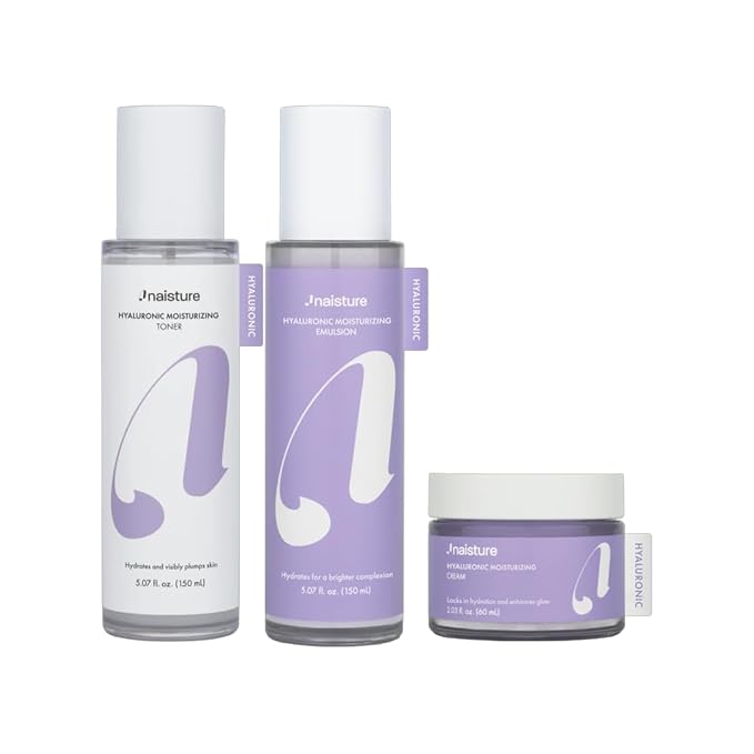 Hyaluronic Moisturizing Trio - Korean Skincare Essentials for Non-Geasy Hydration and Glass Skin Glow