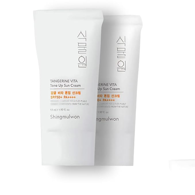 SPF 50 Citrus Vitamin C Sunscreen (2-Pack) | Travel Size, Natural, Non-Comedogenic for Sensitive Skin (Korean Skincare)