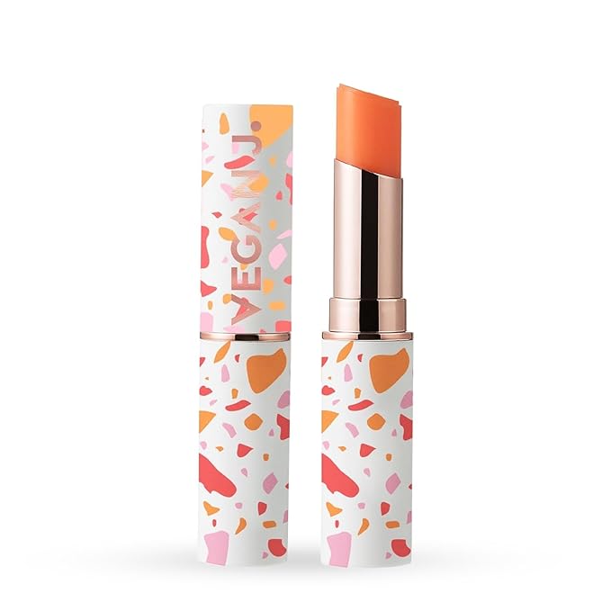 Lip Balm – Long-Lasting Hydration with Natural Color – Korean Beauty, Oasis Plant Complex, Silicone-Free, Vegan & Cruelty-Free Lip Care (003 Sunset Coral)