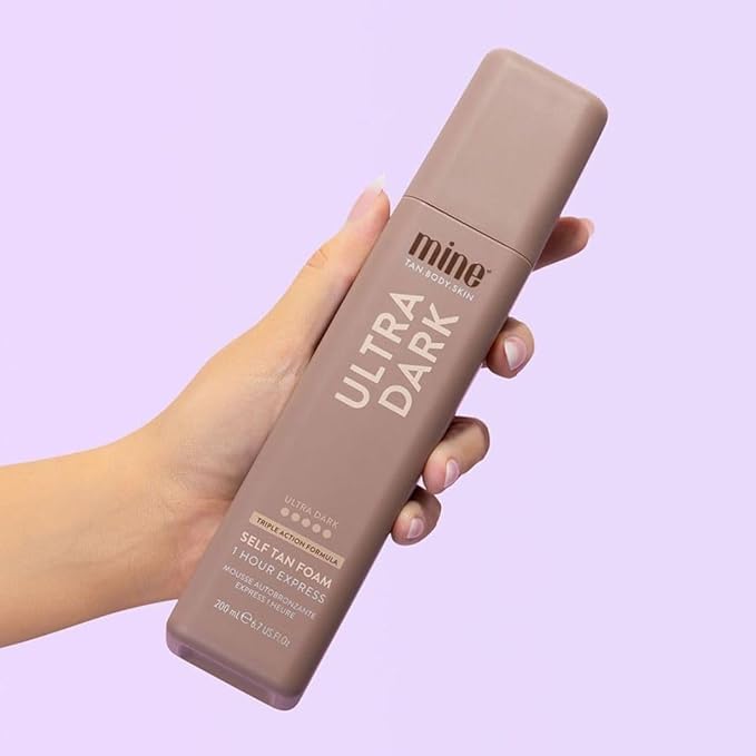 MineTan Ultra Dark Self Tanning Foam | Bronze Collection - Best Fake Tanner Mousse for a Deep Instant Bronzing Glow, 1 Hour Express, Face & Body, Ultra Hydrating Formula, Coconut Scented, 6.7 Fl Oz