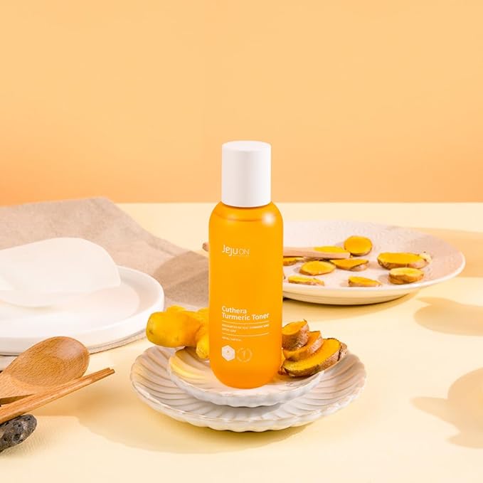Cuthera Turmeric Essence Korean Toner 5.07 Fl Oz - Vegan, Anti-Aging, Hydrating, Moisturizing Skincare Jeju Natural Ingredients, Skin Smoothing