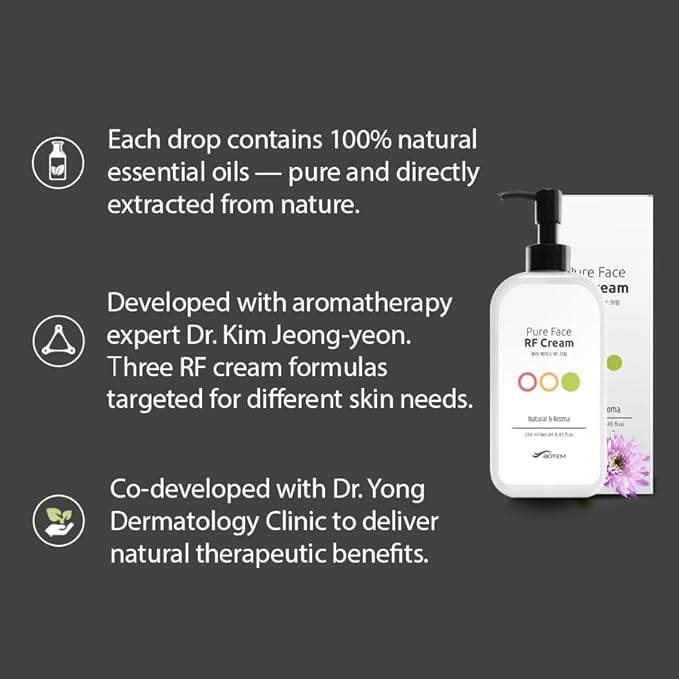 Pure Face RF Cream – Conductive Hydrating Cream for RF Massage, Professional-Inspired Skincare, 250ml | Made in Korea