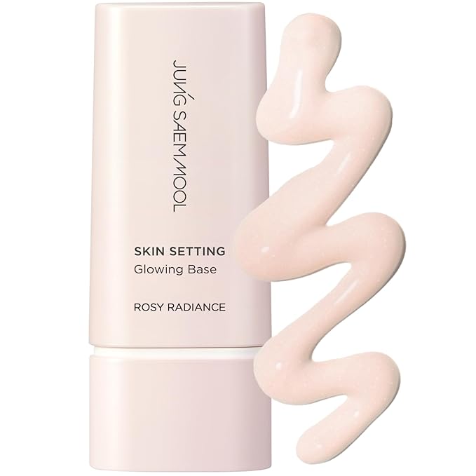 JUNG SAEM MOOL Skin Setting Glowing Base 1.35 Fl Oz, Hydrating Primer with Fine Pearls for Radiant Glow, Pore-Smoothing Pink Flower Complex, Makeup Base for Dry and Combination Skin, Korean Makeup
