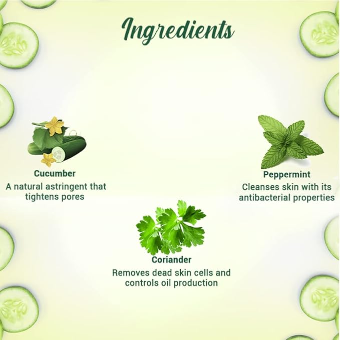 Biotique Bio Cucumber Pore Tightening Toner with Himalayan Waters for Normal to Oily Skin -120 ML/ 4.06Fl.Oz. I Help from Harmful Effects of Sun I Berberis aristata, Cucumis sativus
