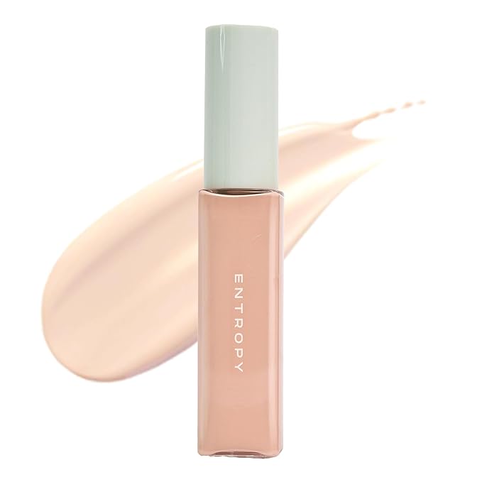 ENTROPY MAKEUP Organza Fit Spatula Foundation, Sheer to Medium Coverage, Built-In Spatula Applicator, Natural Finish, Flawless Skin, Long-Lasting Ultra Lightweight, Korean Makeup, #19.8
