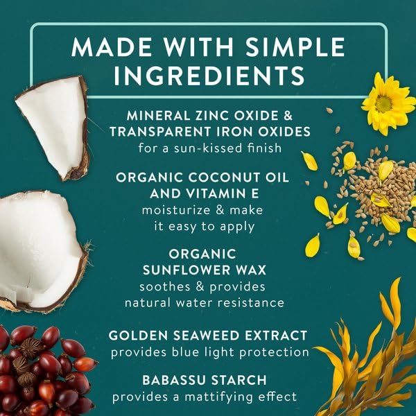 Badger Mineral Sunscreen SPF 50 and Tinted Sunscreen for Face SPF 40