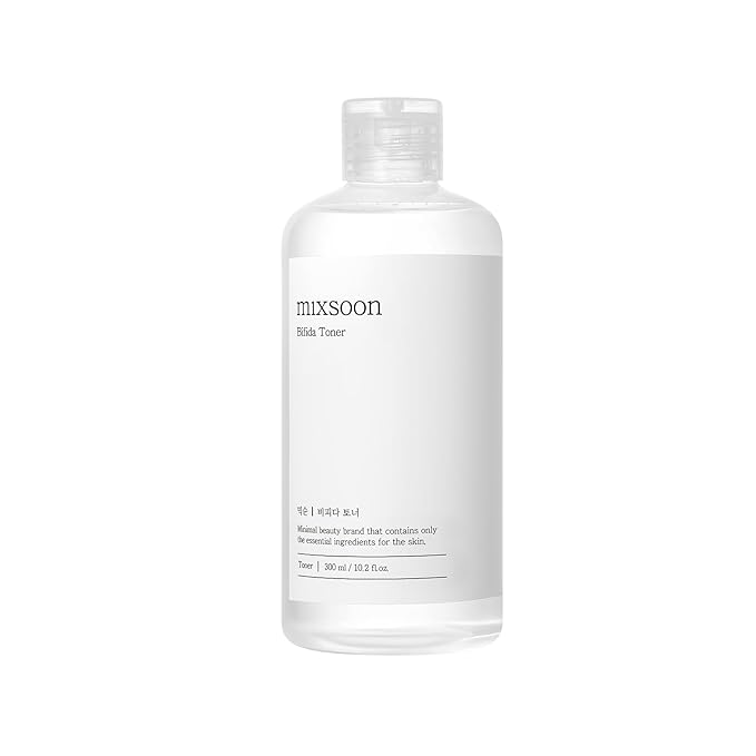 mixsoon Bifida Toner - Hydrating and Strengthening Facial Toner, Gentle Moisture Care for Firming and Soothing, Healthy-Looking Skin 300ml / 10.14 fl.oz. Korean Glass Skin Care