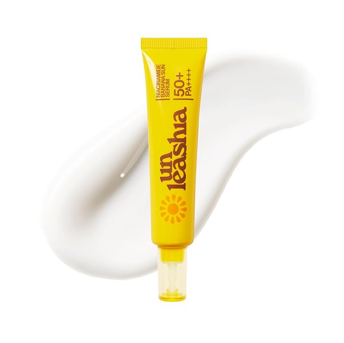 Unleashia Niacinamide Banana Sun Serum | Brightening & Hydrating SPF | #Skincare #Cosmetics #Serum #SunSerum #Sunscreen #Niacinamide #Banana #KBeauty