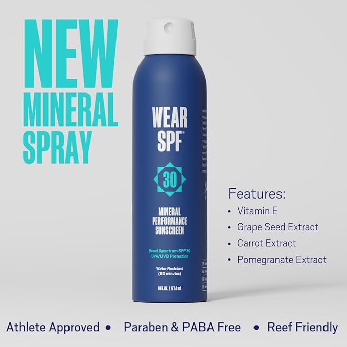 Wear SPF Mineral Performance Sunscreen Spray – Water & Sweat-Resistant SPF (1)