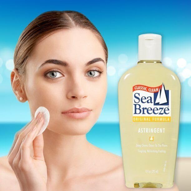 Sea Breeze Deep Cleaning Facial Original Astringent, 10 Fluid Ounce (Pack of 3)
