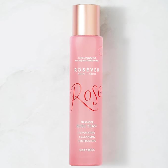 Rose Yeast Face Mist 1.7 fl oz | 100% Rosa Damascena Flower Water | Hydrating Facial Spray for Skin Care, Toning & Refreshing Use