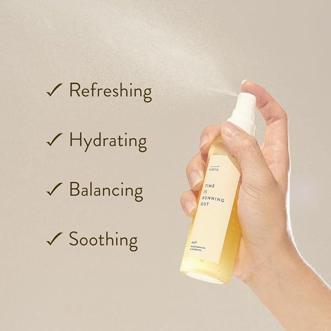 SIORIS Hydrating Face Mist Spray for Dry & Sensitive Skin, Organic & Vegan Facial Spray with Jojoba Oil & Citrus Water (Yuja), Lightweight Face Serum Mist for Dewy Glass Skin Finish, 1.01 fl oz