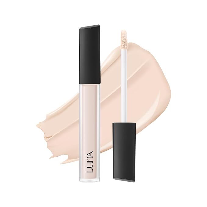 [NEW] LUNA Long Lasting Tip Concealer 15C | Moisturizing Liquid Type | Full Coverage for Dark Circles, Fine Lines & Redness | Korean Makeup, 0.26 oz