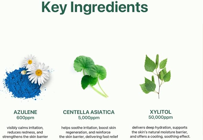 Le Nubele Azulene CICA Skin Toner for Clear Skin, Azulene 600ppm, Centella Asiatica 5000ppm, Hydrating, Non-Comedogenic, Calming, Redness Relief, Fungal Acne Safe, Korean Skin Care, 120ml/4.05 fl.oz.