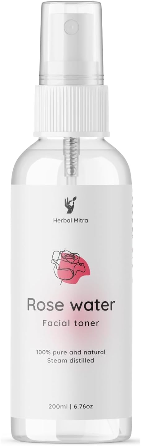 Generic Rose Water Toner Mist 200 ML | Deep Hydration, Refreshing & Soothing | Pure & Natural, Alcohol Free, for Women & Men | Pack of 1 (200 ML)