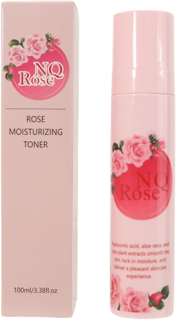 Toner for Face with Rose Water & Vitamin C – Hydrating Facial Toner for Women & Men – Alcohol-Free, Gentle Formula with Hyaluronic Acid & Antioxidants – for Sensitive & Dry Skin