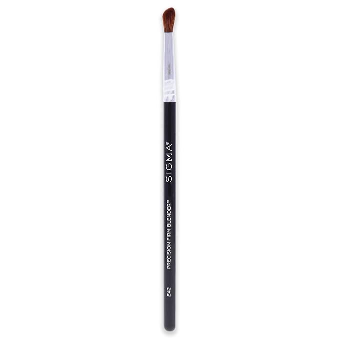 Sigma Beauty Professional E42 Precision Firm Blender Brush – Professional Dense Blending Brush for Cream or Powder Products - Firm Precision Eyeshadow Brush for Small or Hooded Eyes (1 Brush)