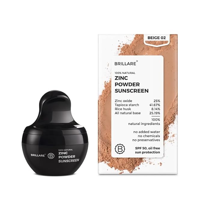Brillare ZINC Powder Sunscreen - Beige 02