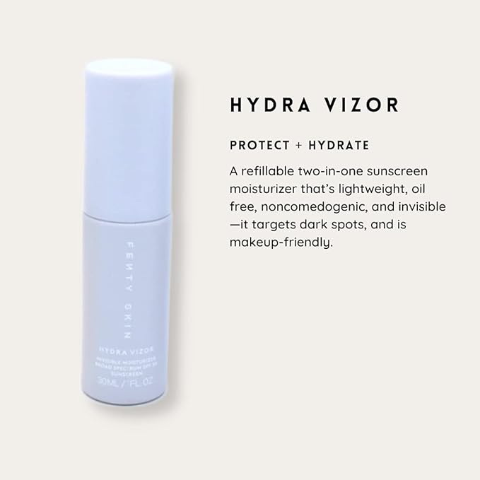 Fenty Skin Start'r Set: Total Cleans'r, Fat Water Toner Serum, Hydra Vizor Sunscreen