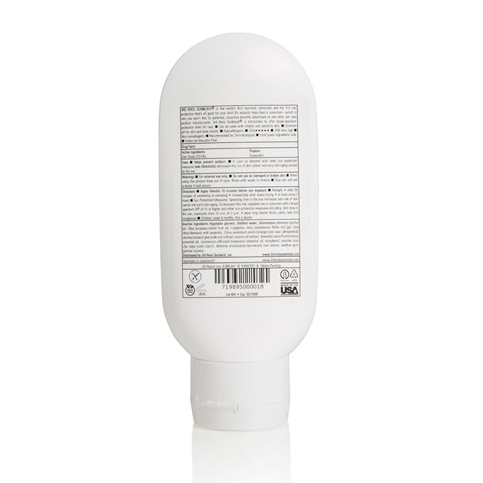 3rd Rock Essentials Sunblock For Kids - Safe, Toxin-Free And Natural Zinc Sunscreen For Infants And Children Single Item