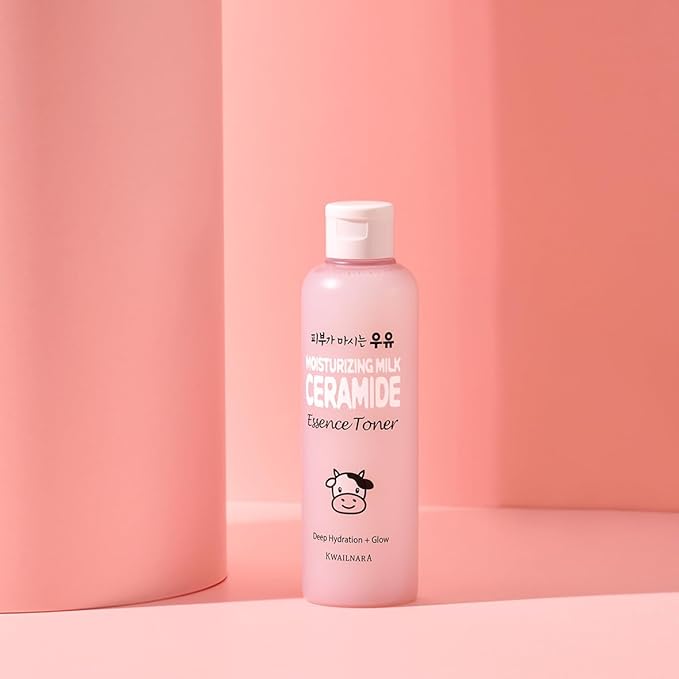 KWAILNARA Ceramide Milk Moisturizing Face Toner (6.76 Fl Oz) – Korean Toner for Barrier Repair & Deep Hydration | Milk Protein, Shea Butter & Royal Jelly