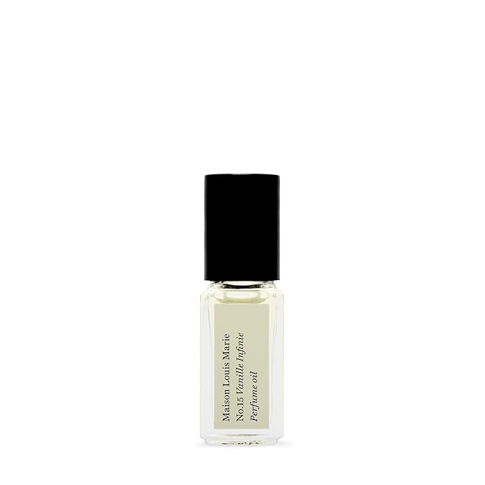 Maison Louis Marie - No. 15 Vanille Infinie Natural Roll-On Perfume Oil Sample | Luxury Clean Beauty + Non-Toxic Fragrance (0.1 fl oz | 3 ml)