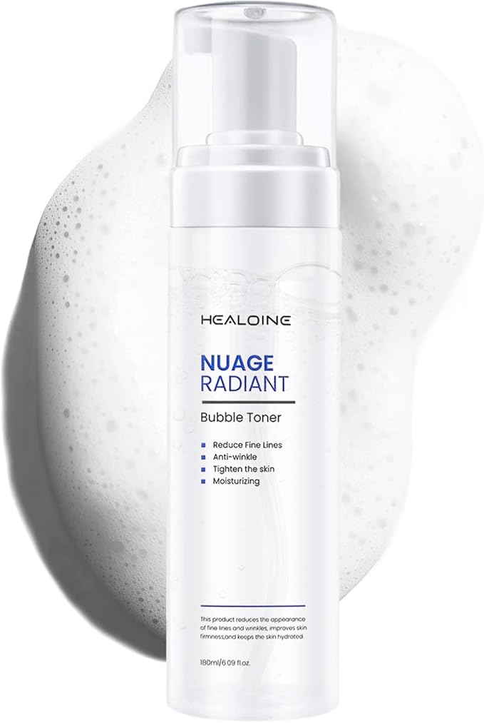 Bubble Toner Deep Moisturizing, Hydrating and Refreshing Cloud Glow Toner for Face Nature Vegan Korean Skin Care 180ml/6.1 fl.oz.