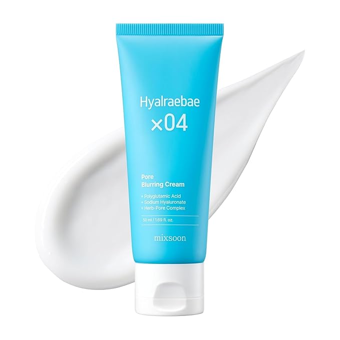 mixsoon Hyalraebae Pore Blurring Cream - Hydrating, Pore Refining & Smooth Texture, Lightweight Face Moisturizer for Makeup Prep 50ml / 1.69 fl.oz. Korean Glass Skin Care