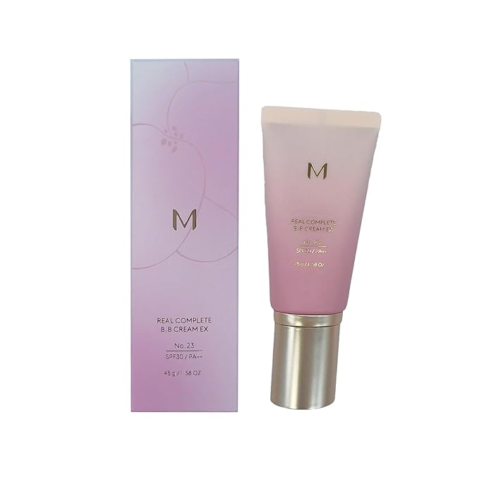 Long-Lasting, Hydrating, lightness Coverage for m.i.s.s.h.a M 시그니처 Real Complete B.B Cream EX, 1.58fl.oz. (No.23, calm beige)