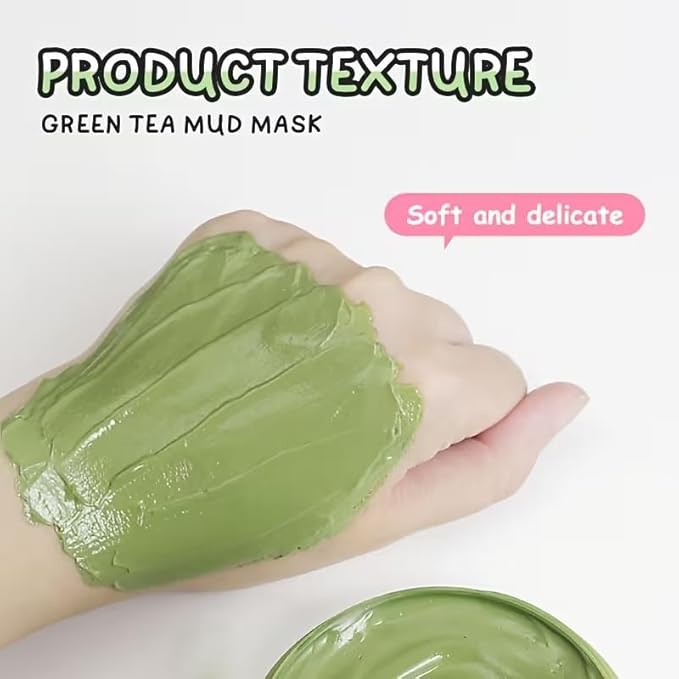 Green Tea Skin Care Set - This Skin Care Gift Box Set Contains Your Favorite Moisturizing Necessities Facial Cleanser, Toner, Eye Cream, Mud Mask With Headband And Facial Brush