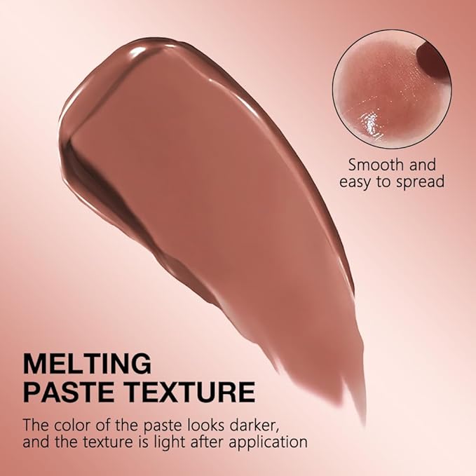 2Pcs Nude Honey Lipstick Tinted Lip Balm, Sheer Hydrating Lip Stain for All Skin Tones, Natural Lightweight Lips Gloss Makeup for Women, Vegan & Cruelty-Free