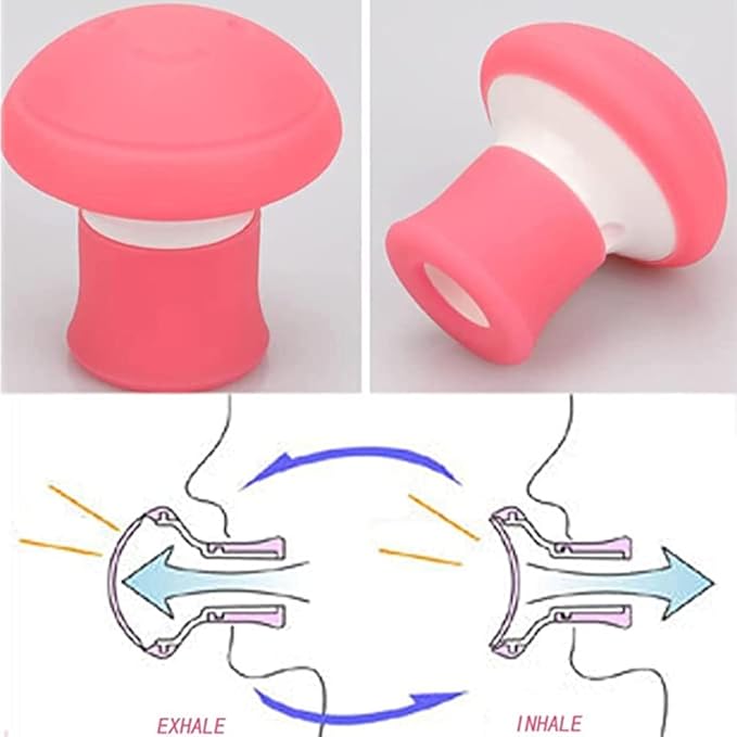 Face Exerciser, Facial Yoga for Skin Tighten Firm, Jaw Exerciser, Double Chin Breathing Exercise Device Jaw Face Slimmer for Women and Men