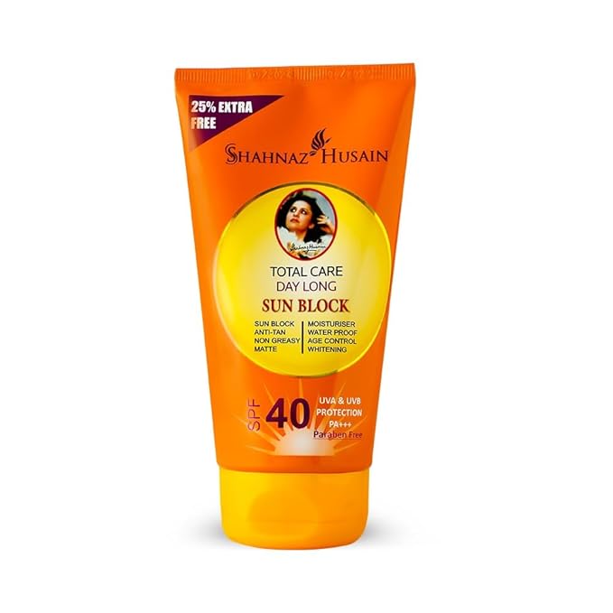 Shahnaaz-Husain's Total Care Day Long Sun Block, SPF 60 Protection, 100g