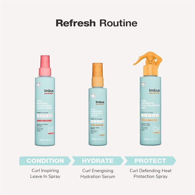 Imbue Curl Nourishment Oil for Curly Hairs 3.3 fl oz - Vegan, Curly-Girl Compliant, Curls Styling Product
