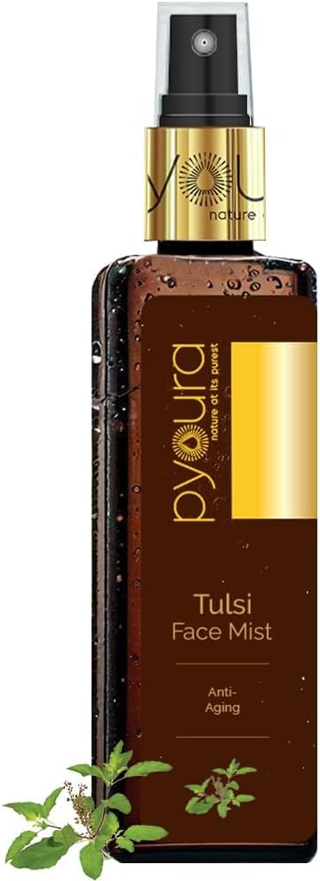 Viva Tulsi Anti Wrinkle Glowing Skin Face Toner Mist 100 ml, Anti-Aging Natural Face Serum, Toner for Open Pores Tightening, Instantly Hydrates and Freshens, Toner for Dry Oily Combination Skin