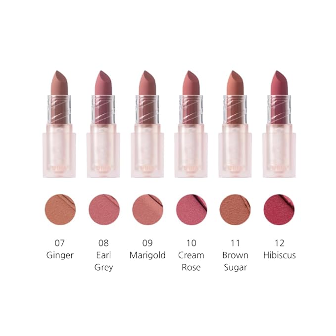 BBIA Last Powder Lipstick Series2 - Powder Matte Lipstick, Full Coverage, Non-Drying Matte Finish, Weightless Velvet Texture, Long-Lasting Lip Makeup, MLBB, Vegan, Korea Lip Makeup (10 CREAM ROSE)