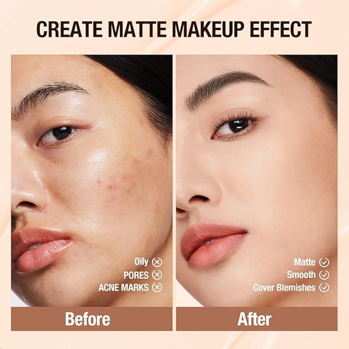 Moisture Cushion CC Cream Foundation for Mature Skin - Flawless Concealer BB Cream with Mushroom Sponge, Long-Lasting Waterproof Air Cushion, Natural (02# – Refill Kit (1 Full + 2 Refills))
