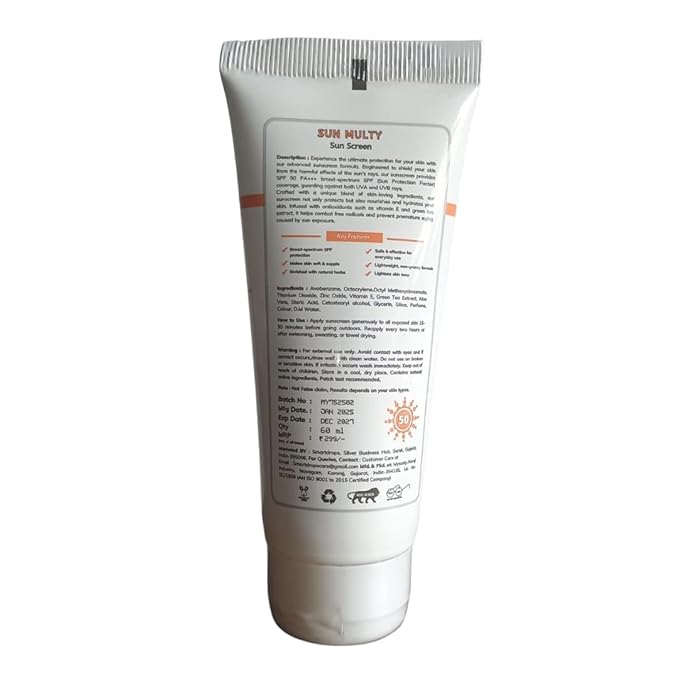 Face Sunscreen With SPF 50+ | Travel Size Sunscreen | Water Resistant Sunscreenn 120 ml