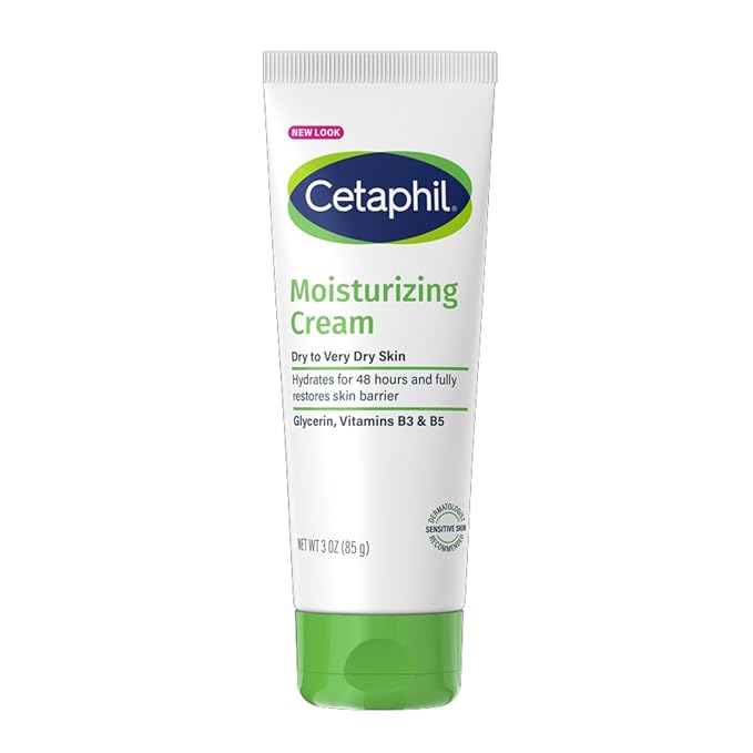 Cetaphil Moisturizing Cream, Fragrance-Free, 3 Ounces each (Value Pack of 5)