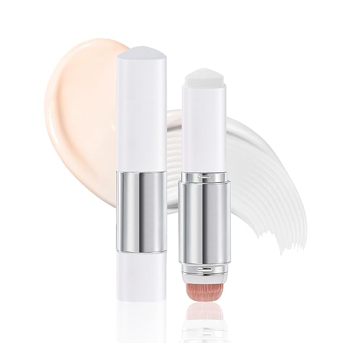 Blanc Cover Cream Stick V - Color Changing Foundation Stick, White Concealer for Older Women Full Coverage Foundation Dewy Finish, Korean Makeup Concealer Stick with Built-in Brush (Ivory)