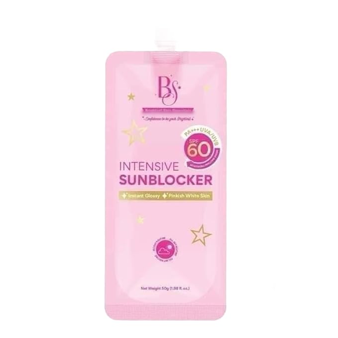 BS Intensive Sunblocker SPF 60, Instant Glossy Pinkish White Skin, 1.76 fl. oz.