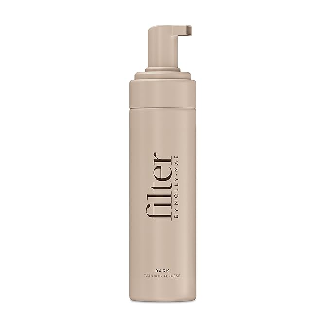 Filter by Molly-Mae Self Tanner Mousse | Dark Shade | Sunless Tanning Foam | Streak-Free, Sunkissed Buildable Face & Body Tan | Fast-Drying Skin-Friendly Formula | Vegan & Cruelty Free | 6.7 fl oz