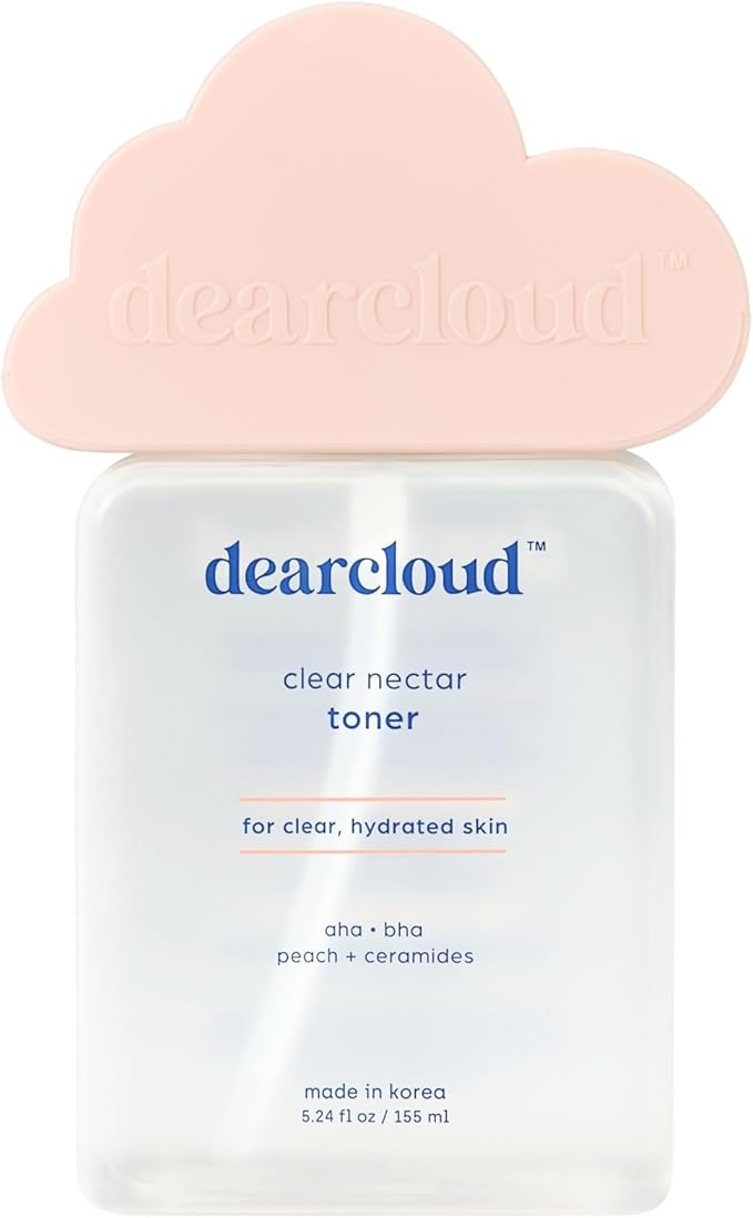 dearcloud Clear Nectar Toner – Nourishing, Exfoliating & Hydrating Korean Toner for Face (5.24 fl oz)