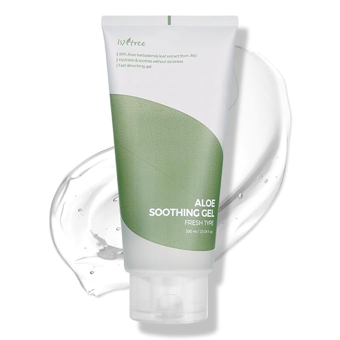IsNtree Aloe Soothing Gel – 99% Jeju Aloe Vera for Face & Body | Lightweight Gel for Sensitive, Sun-Exposed, or Irritated Skin | 300ml / 10.14 fl oz | Fragrance-Free, Made in Korea